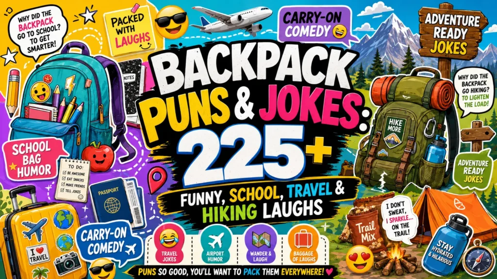 Backpack Puns and Jokes