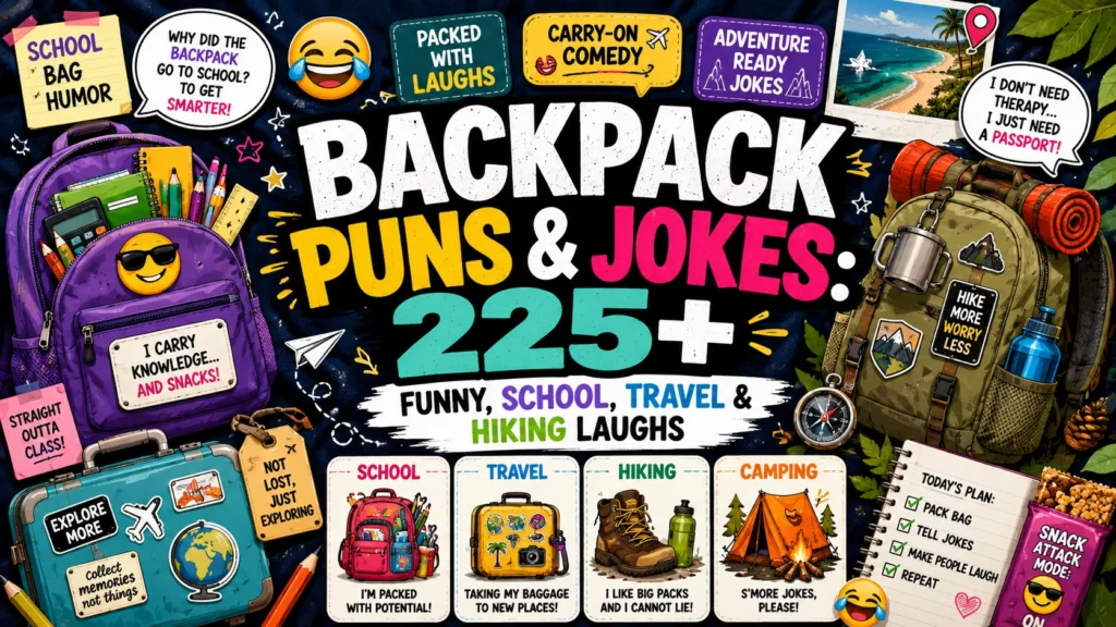 Backpack Puns and Jokes