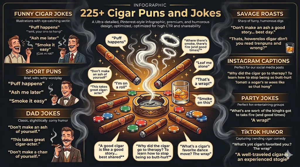 Cigar Puns and Jokes