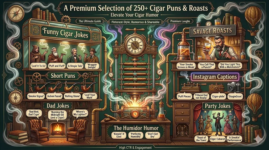 Cigar Puns and Jokes
