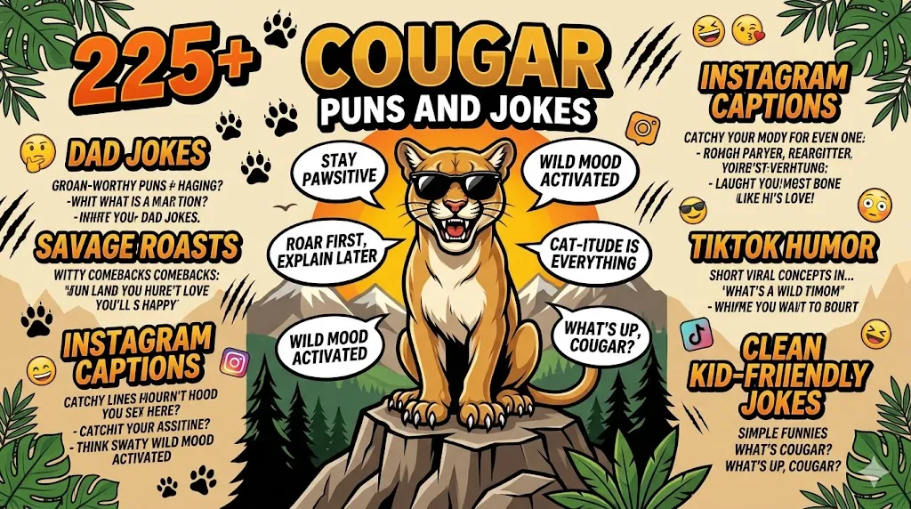 Cougar Puns and Jokes