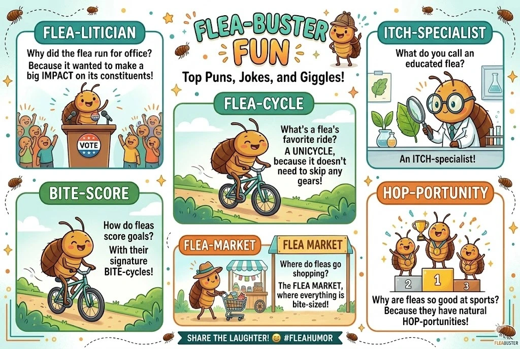 Flea Puns And Jokes Center Image