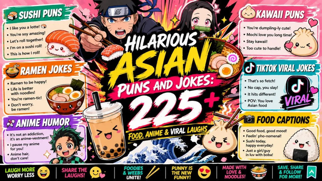 Hilarious Asian Puns and Jokes