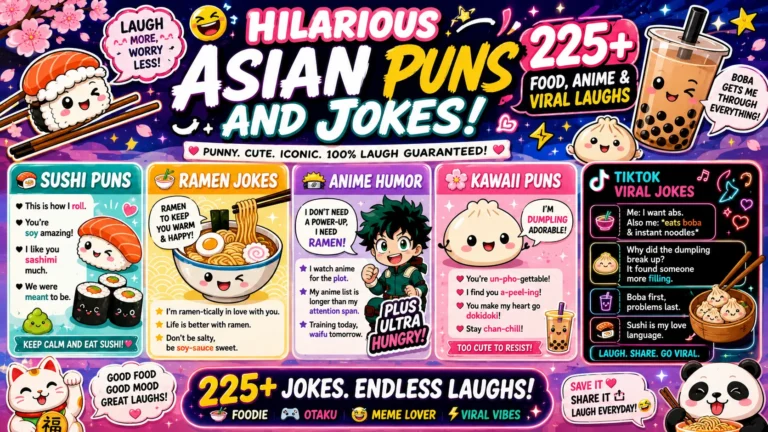 Hilarious Asian Puns and Jokes