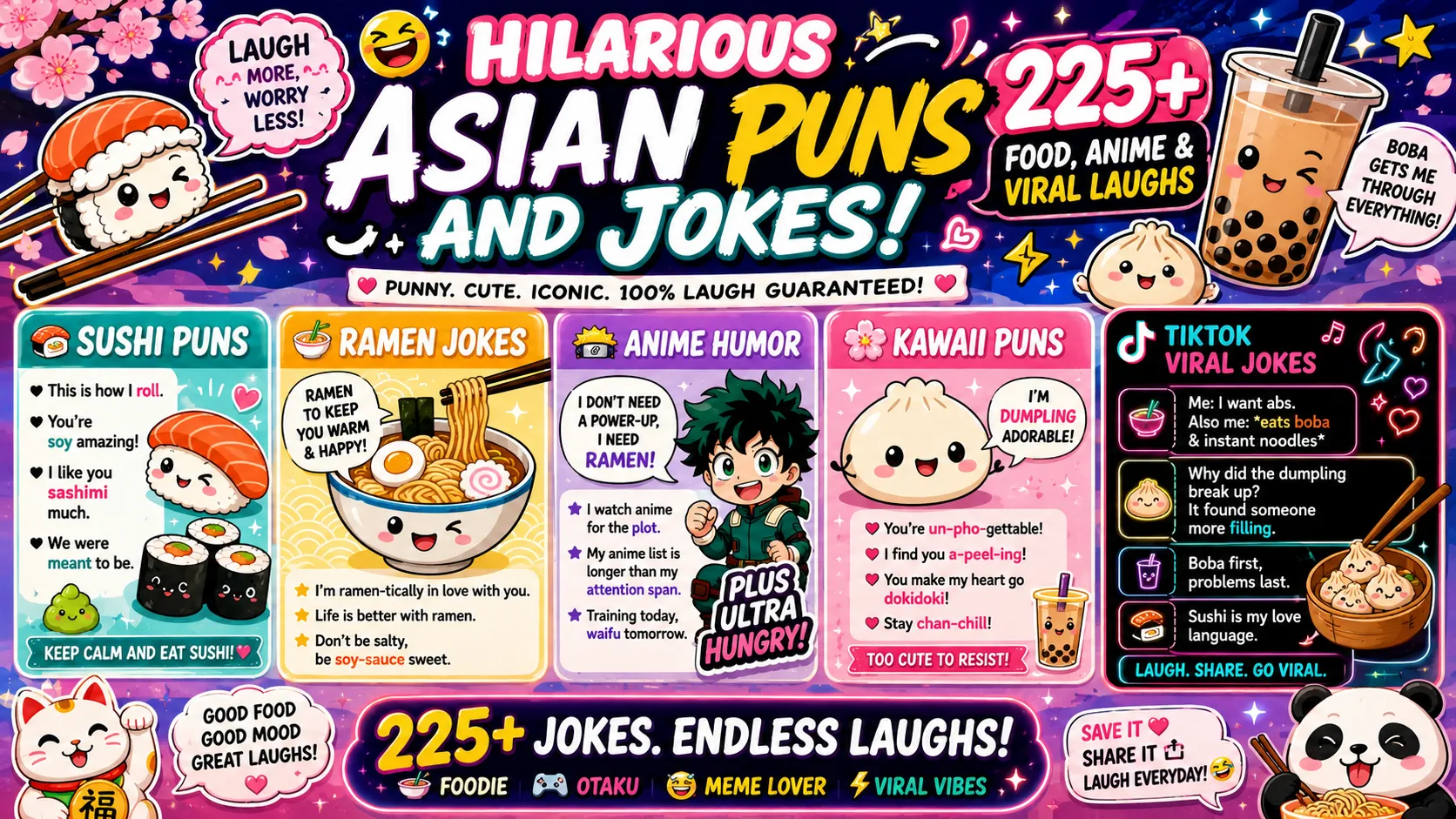 Hilarious Asian Puns and Jokes