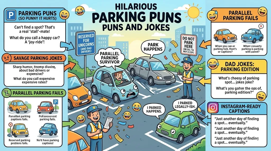 Hilarious Parking Puns and Jokes