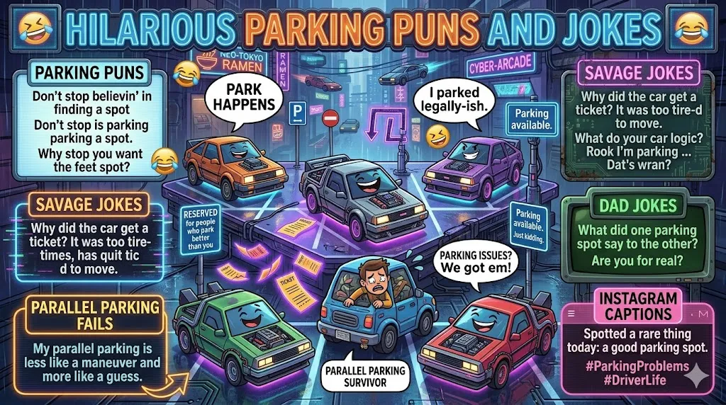 Hilarious Parking Puns and Jokes