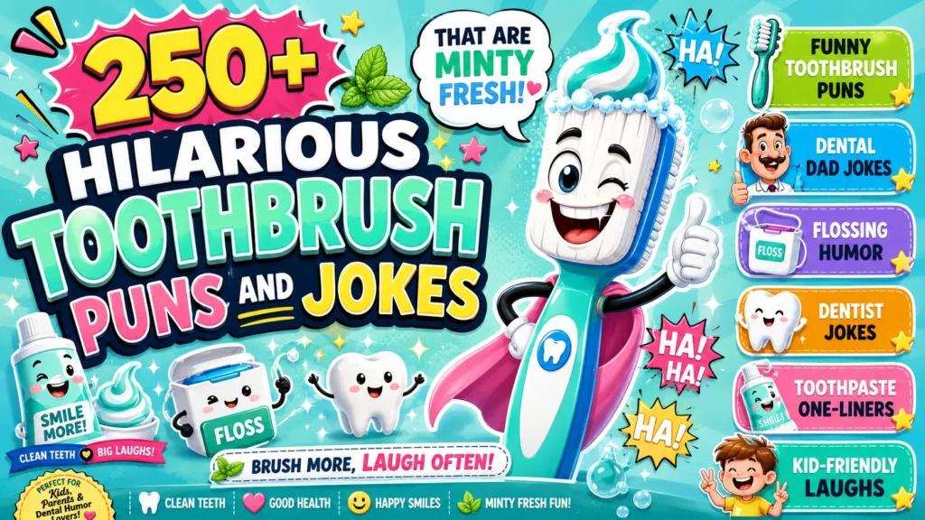 Hilarious Toothbrush Puns and Jokes