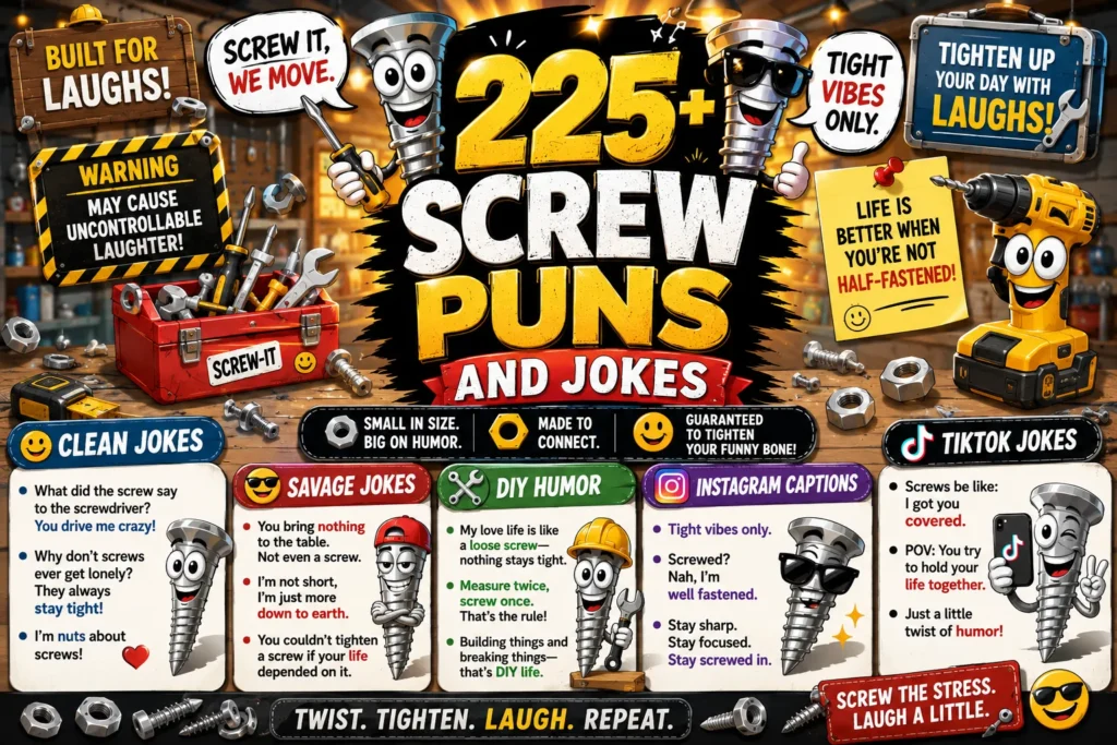 Screw Puns and Jokes