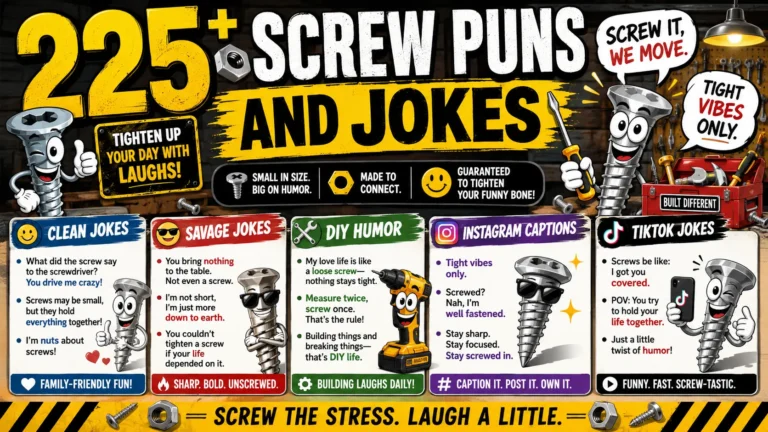 Screw Puns and Jokes
