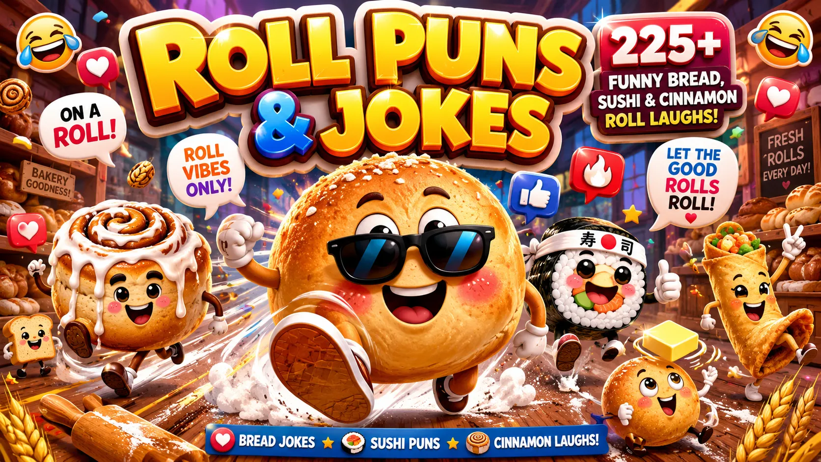 Roll Puns and Jokes