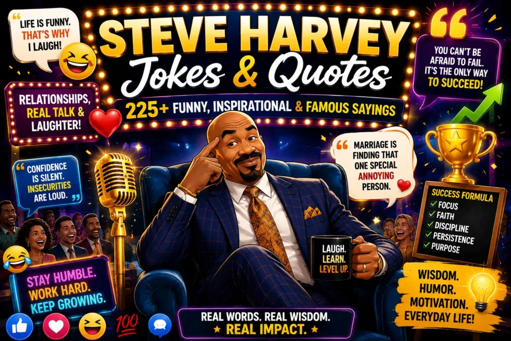 Steve Harvey Jokes and Quotes