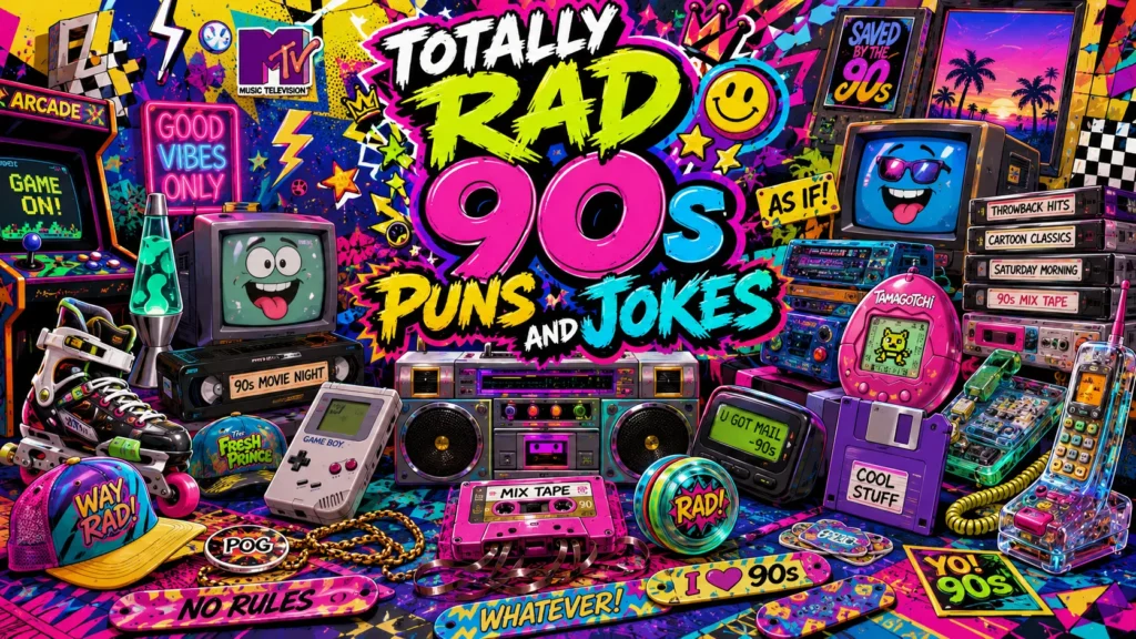 Totally Rad 90s Puns and Jokes