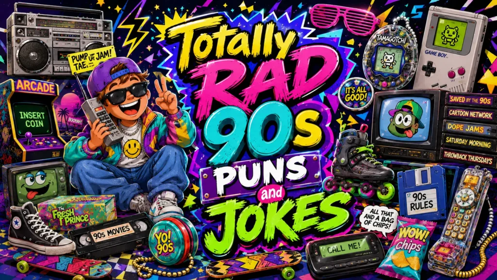 Totally Rad 90s Puns and Jokes 
