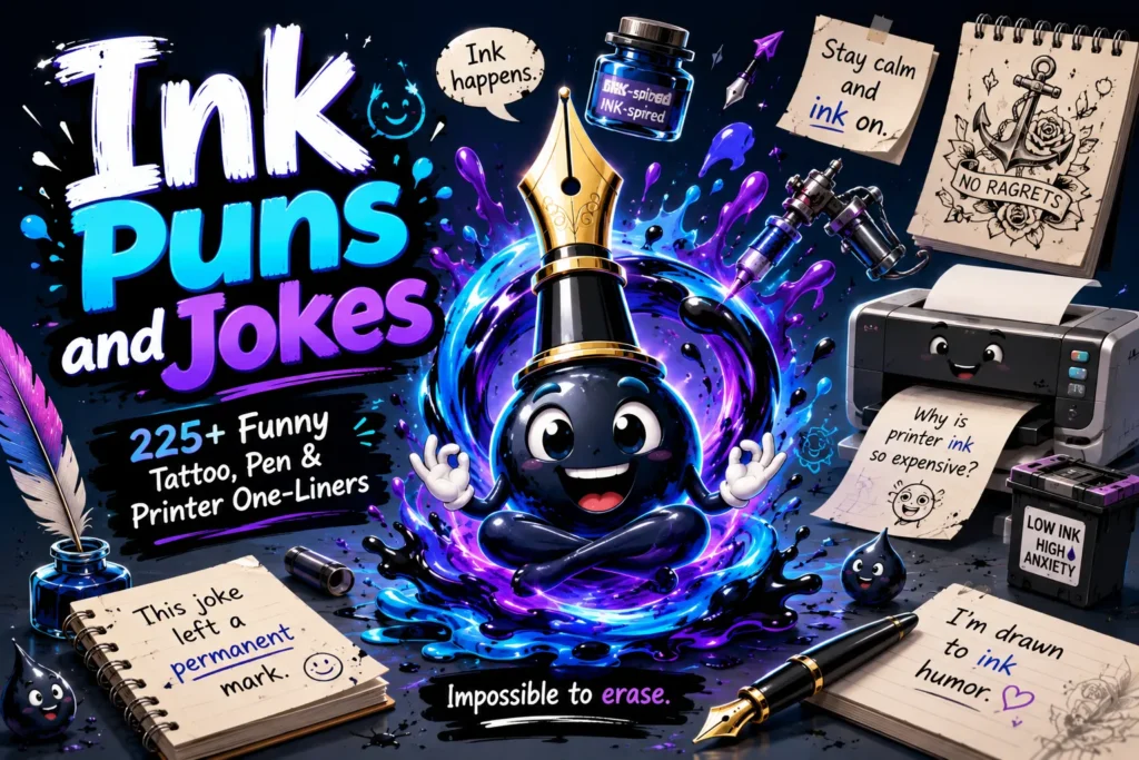Ink Puns and Jokes